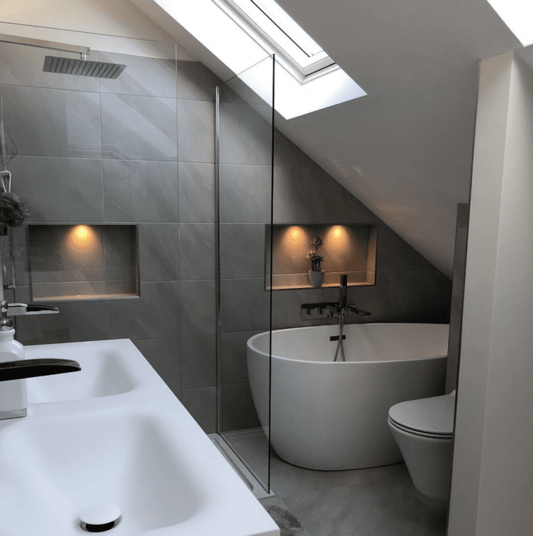 loft converstion with bathroom